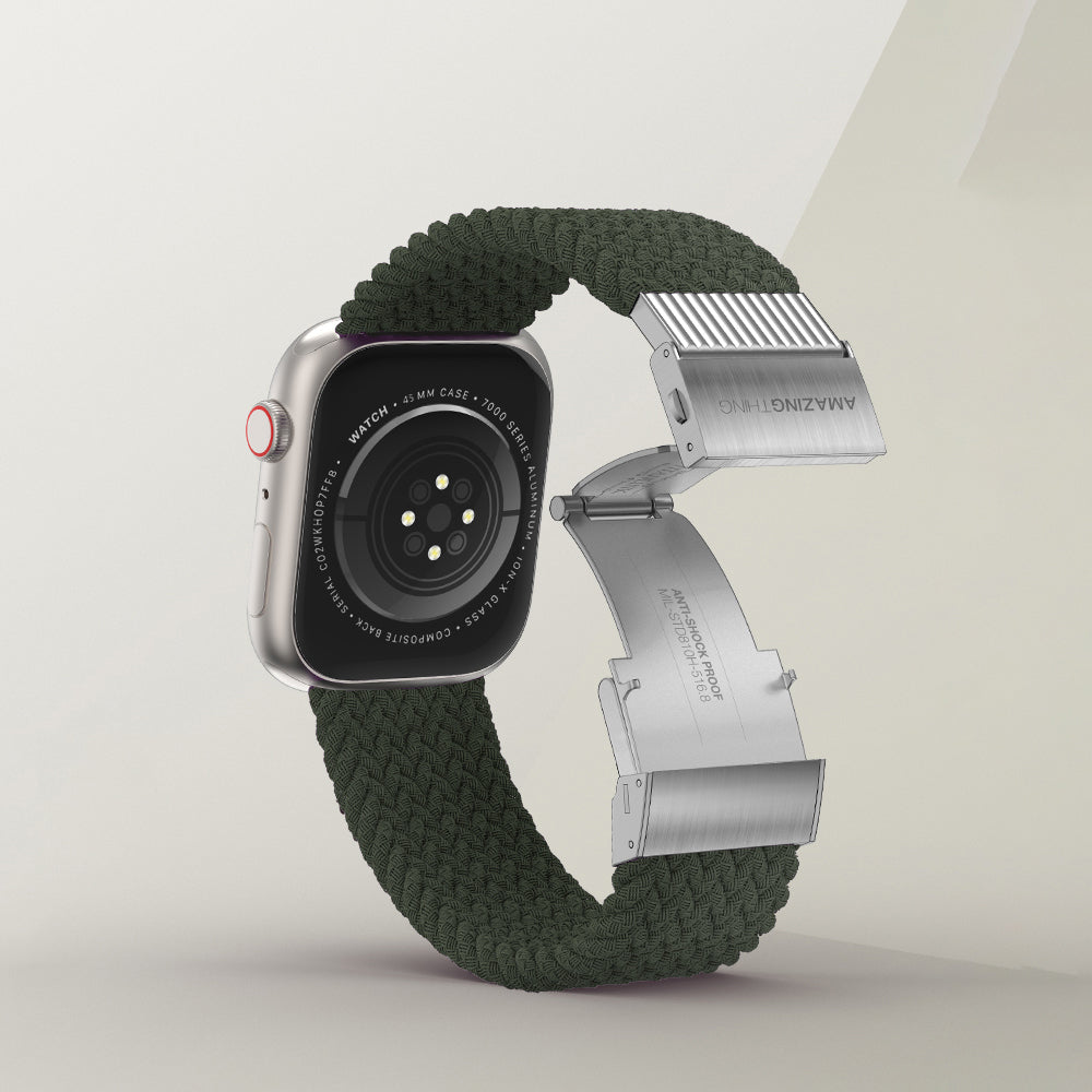 Amazingthing Titan Weave 2 Apple Watch 45mm Sport Örgü Kordon - 2 Amazingthing Titan Weave 2 Apple Watch 45mm Sport Örgü Kordon - 2